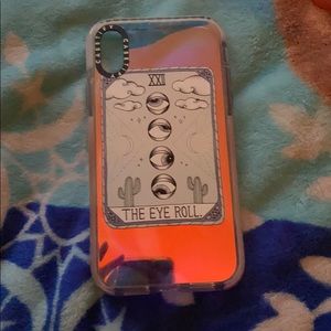 Iridescent “the eye roll” IPHONE XR case